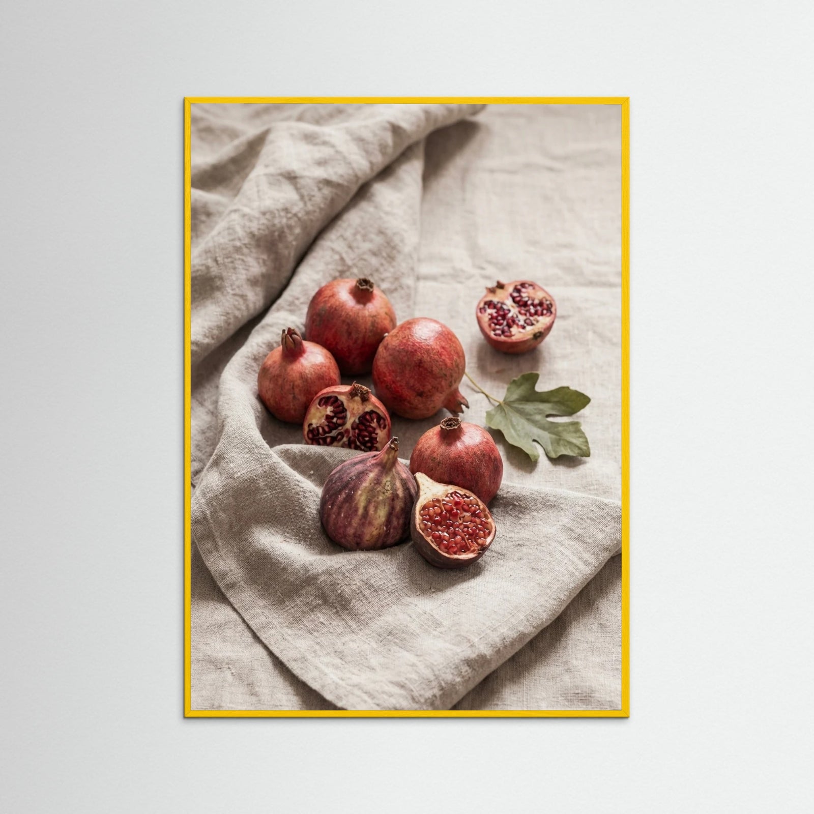 Yellow Wood Ripe Rustic Figs