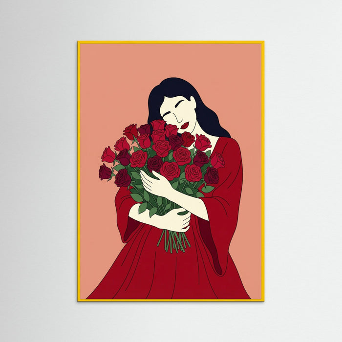 Yellow Wood Rose Embrace