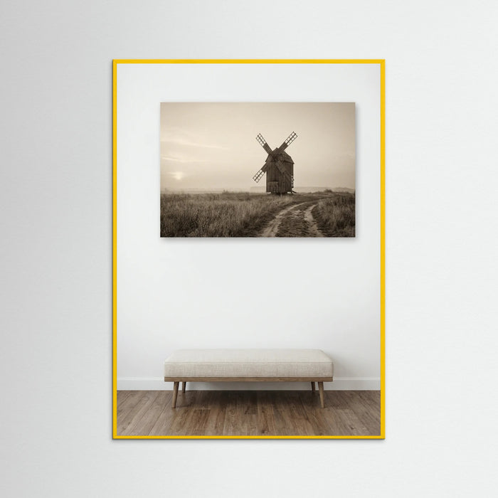 Yellow Wood Rural Sepia Calm