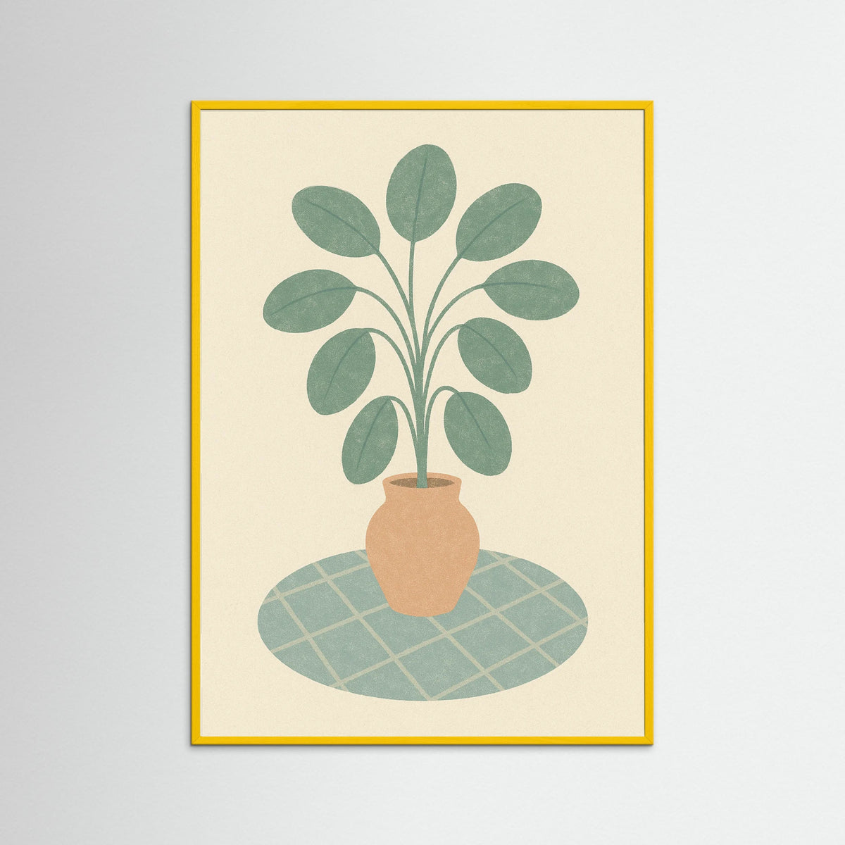 Yellow Wood Rust Hued Blossoms