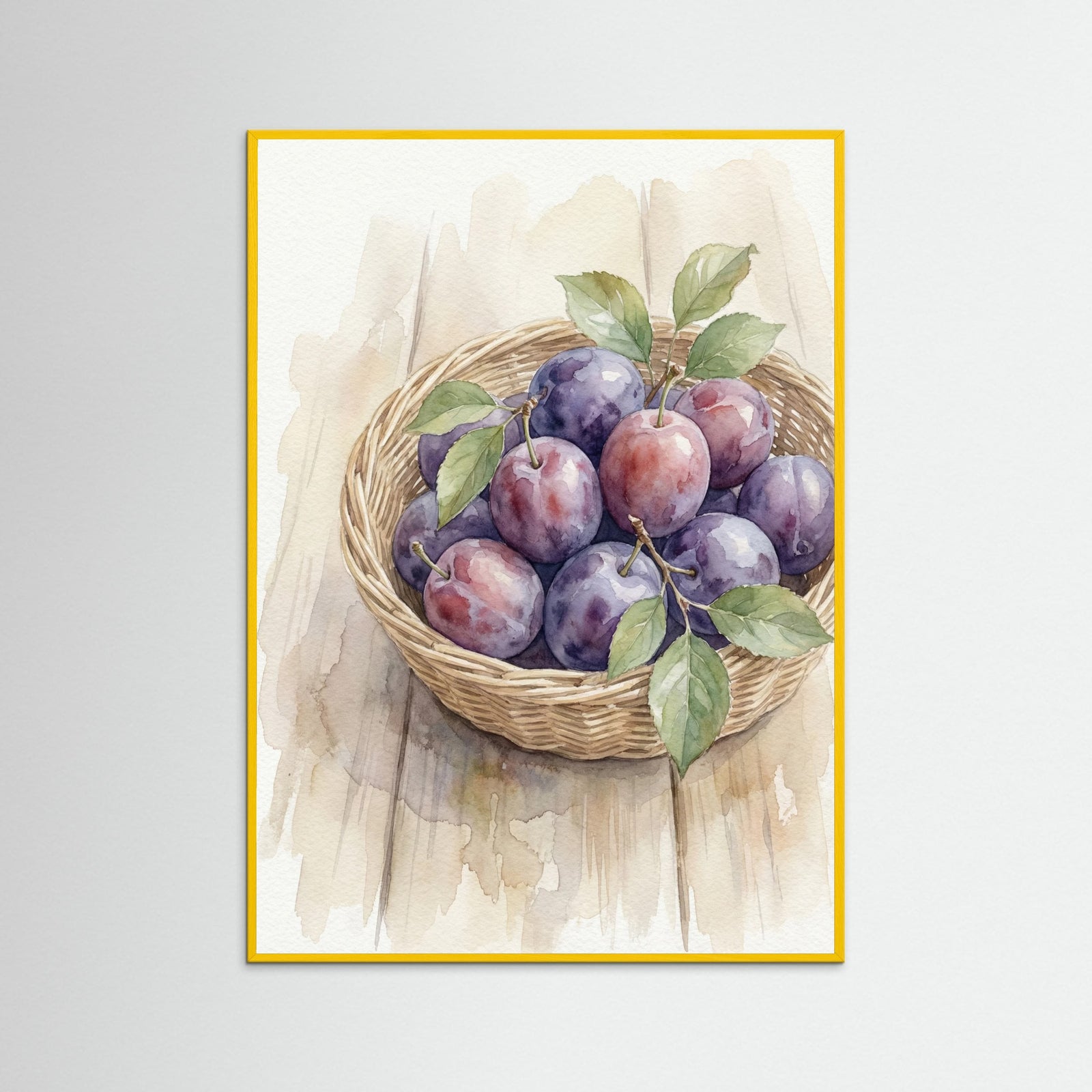 Yellow Wood Rustic Grape Abundance