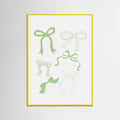 Plakat Sage Green Bows – plakat i druk artystyczny