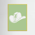 Plakat Sage Green Cowboy Hat – plakat i druk artystyczny
