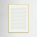 Plakat Sage Green Howdy – plakat i druk artystyczny