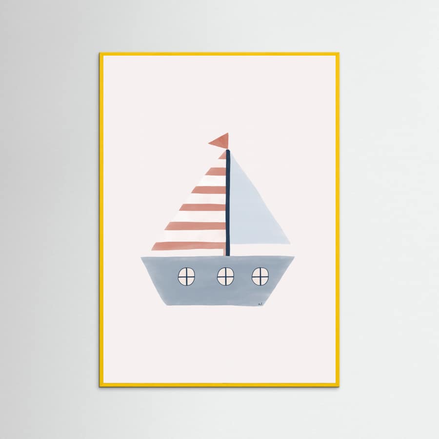 Sailing Boat Poster – plakat og kunsttryk