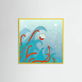 Sailing Boat and Sea Monster Poster – Poster und Kunstdruck