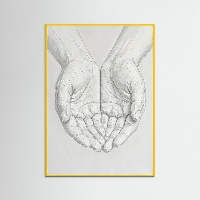 Yellow Wood Sculpted Back