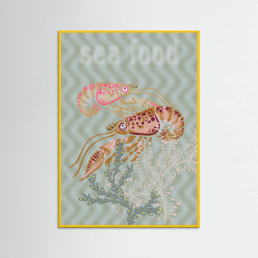 Sea food Neptune's joy Poster – poster and art print