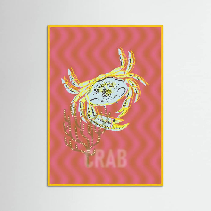 Sea life crab Neptune's joy Poster – poster and art print