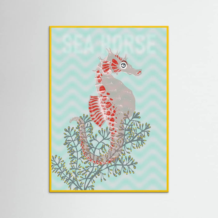 Sea life sea horse Neptune's joy Poster – poster and art print