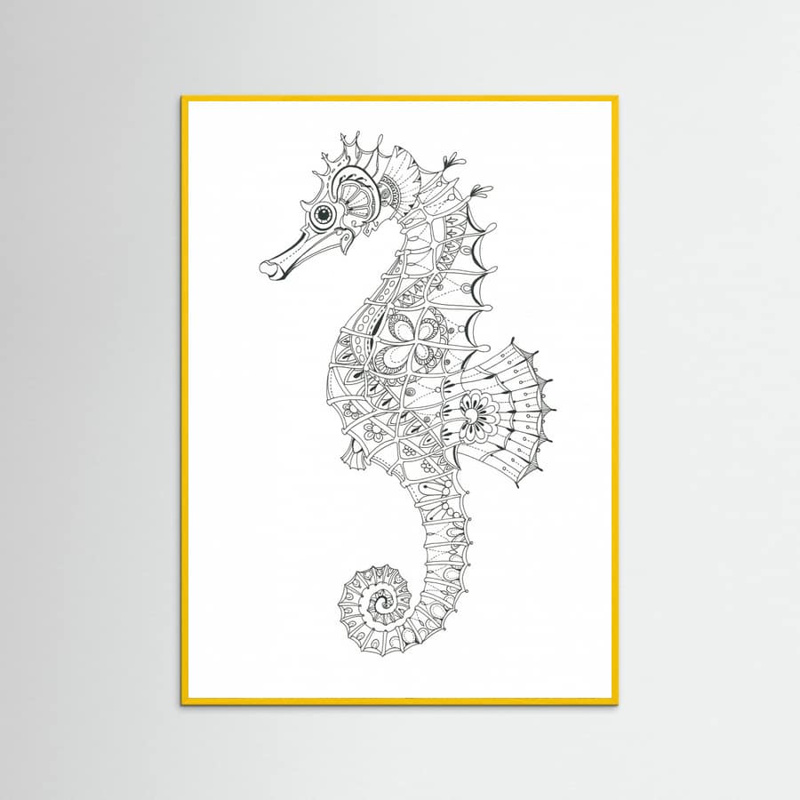 Seahorse 3 Poster – plakat og kunsttryk