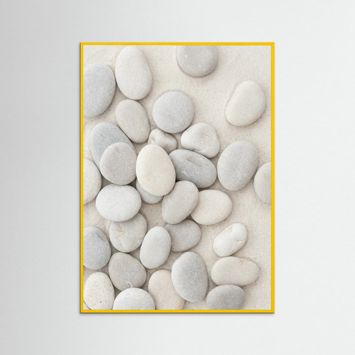 Yellow Wood Seashell Serenity
