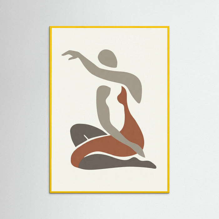 Yellow Wood Seated Nude