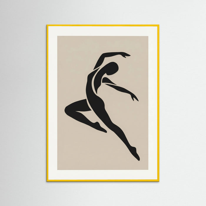Yellow Wood Seated Silhouette