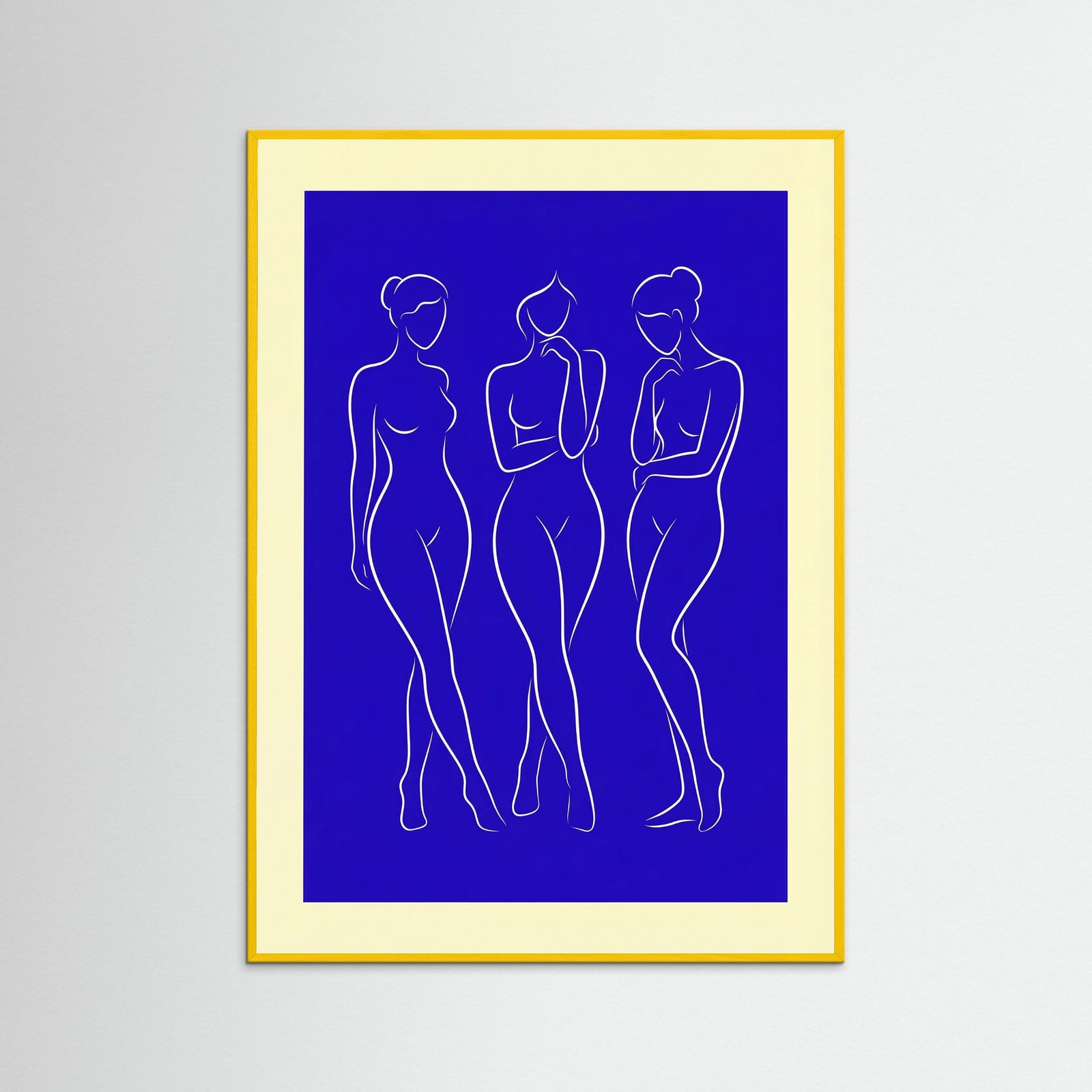 Yellow Wood Serene Blue Form