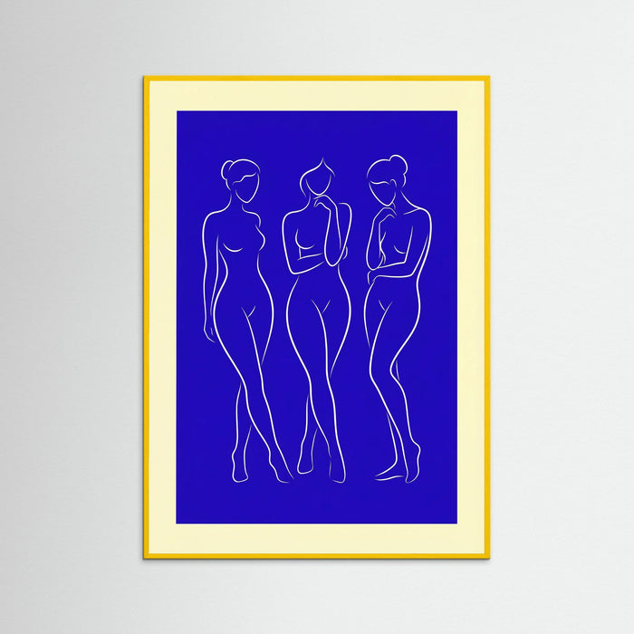 Yellow Wood Serene Blue Form