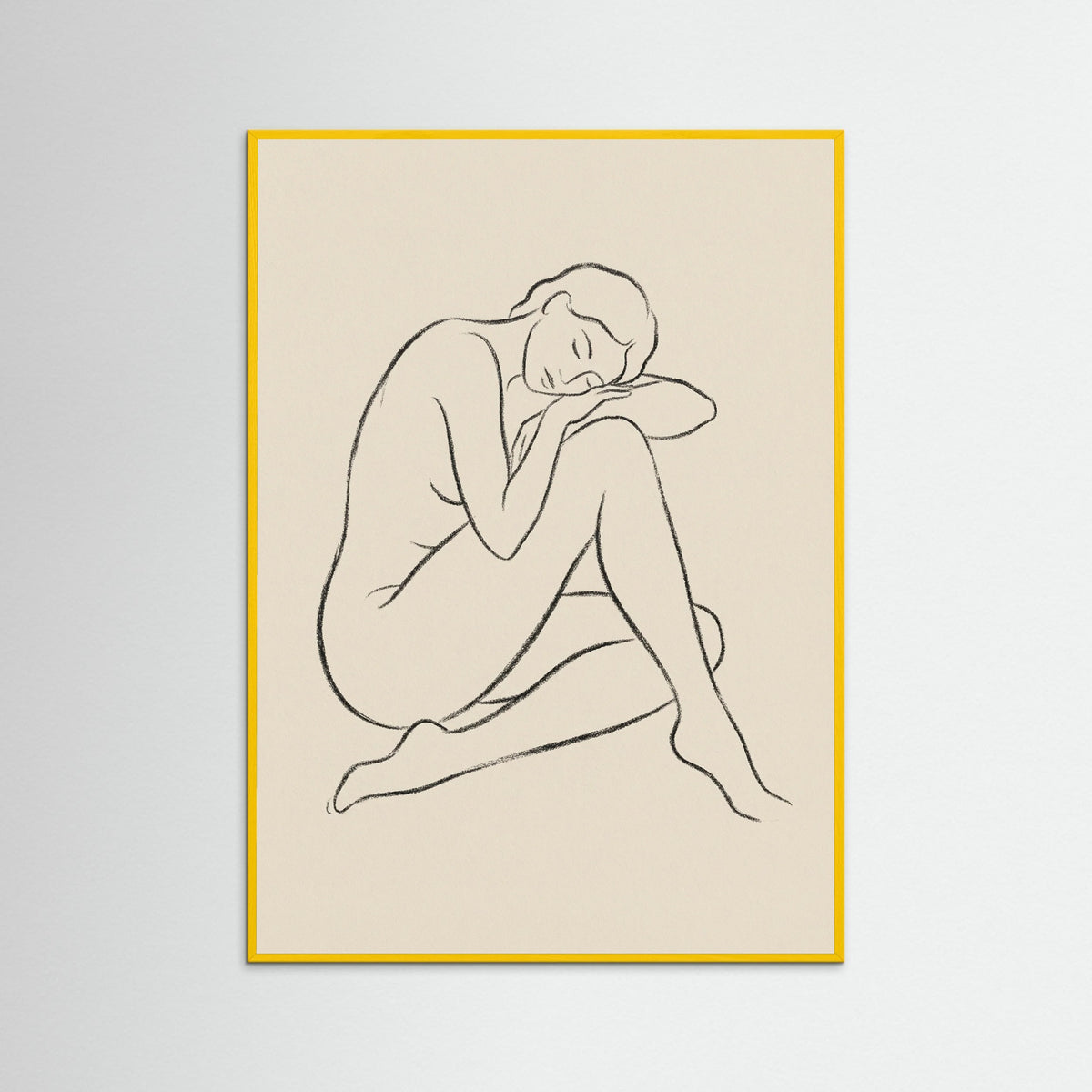 Yellow Wood Serene Gaze