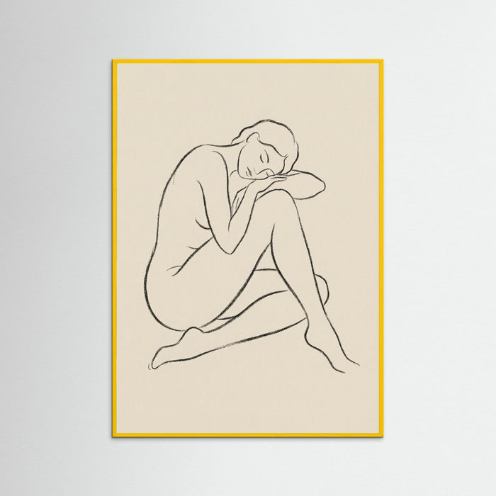Yellow Wood Serene Gaze