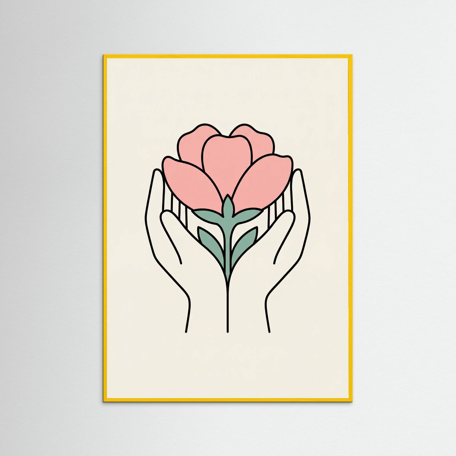 Yellow Wood Serene Gaze