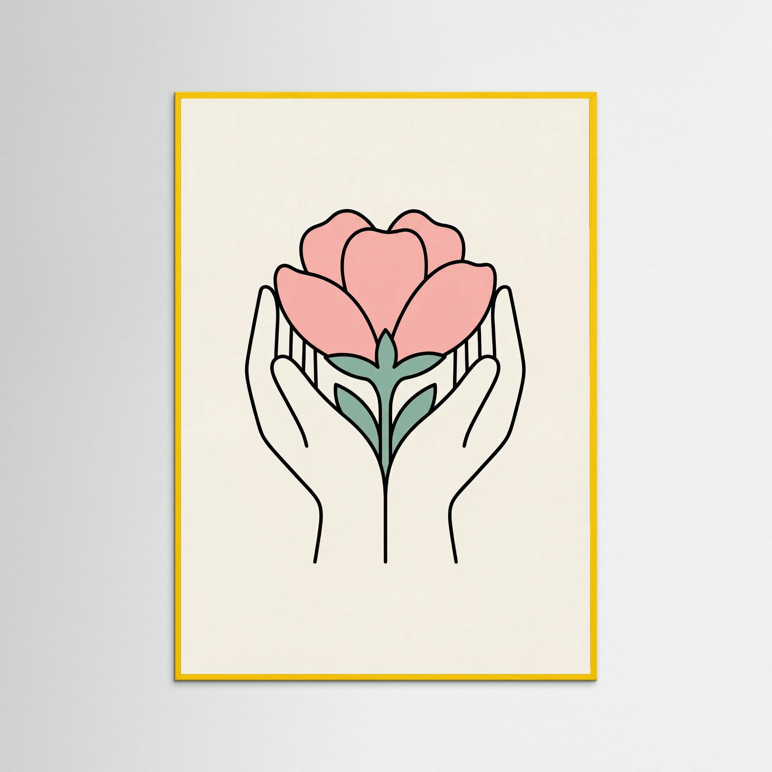 Yellow Wood Serene Gaze