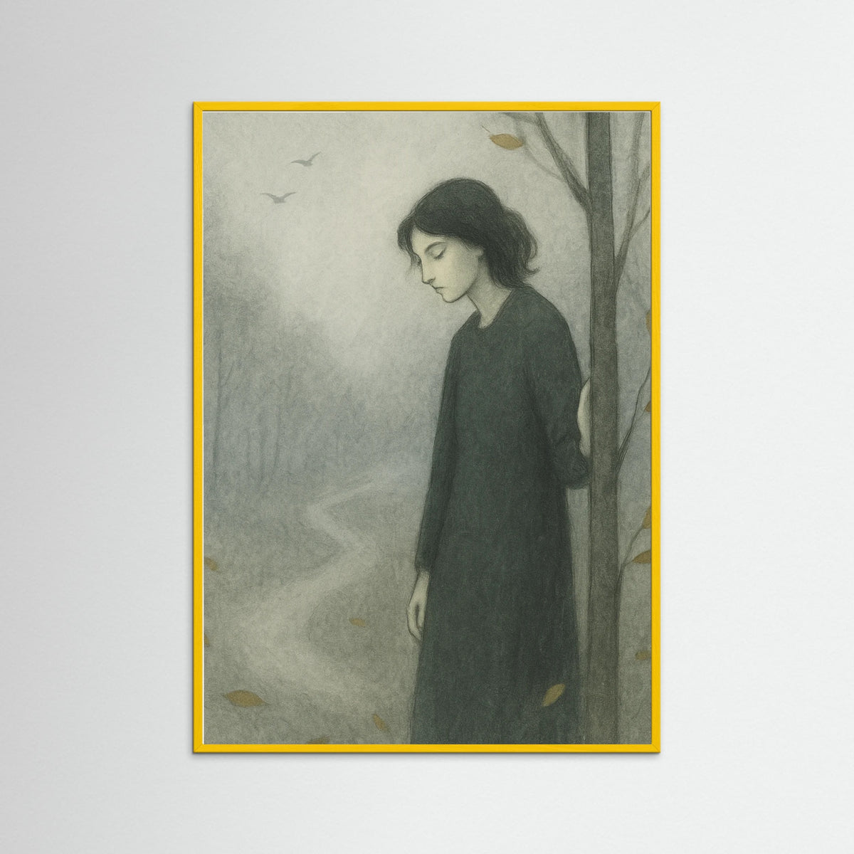 Yellow Wood Serene Ponder