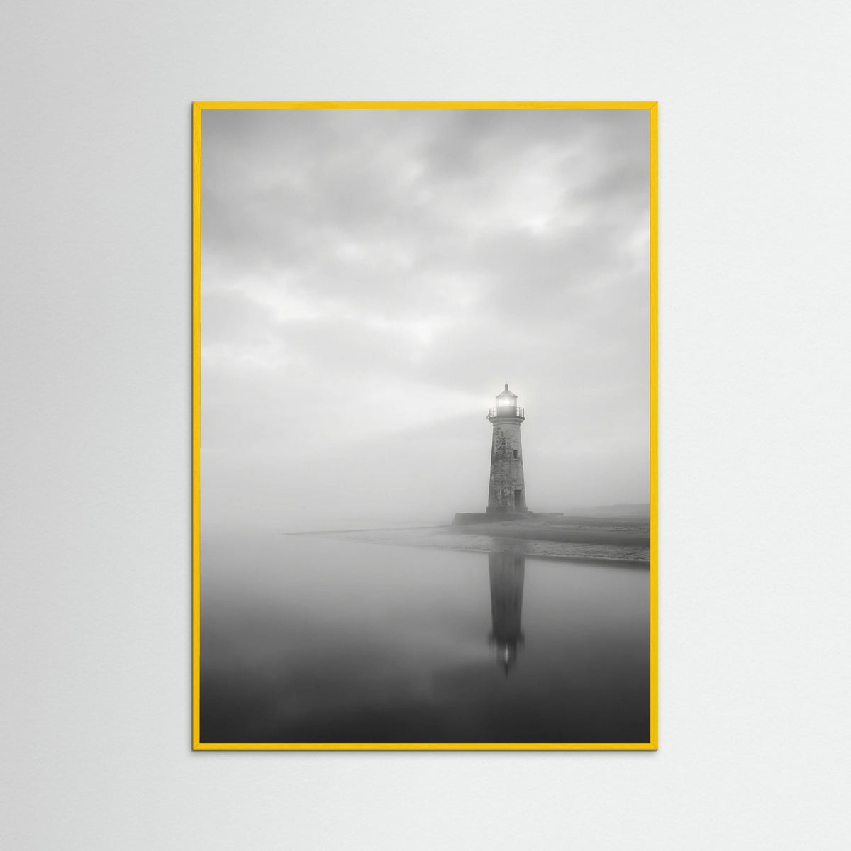 Yellow Wood Serene Reflection