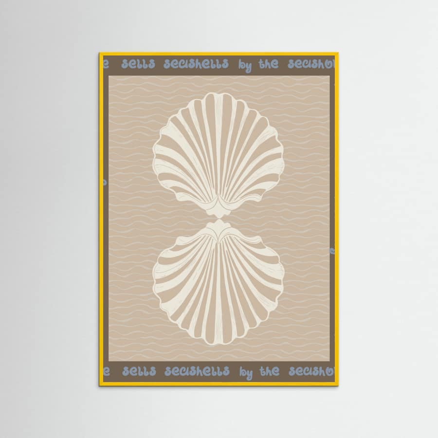 She sells seashells Poster – poster and art print