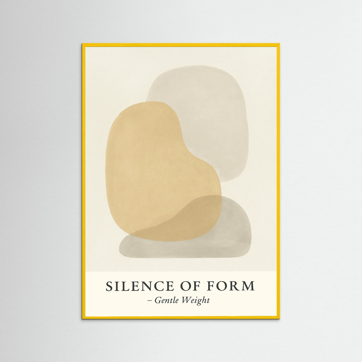 Yellow Wood Silence of form