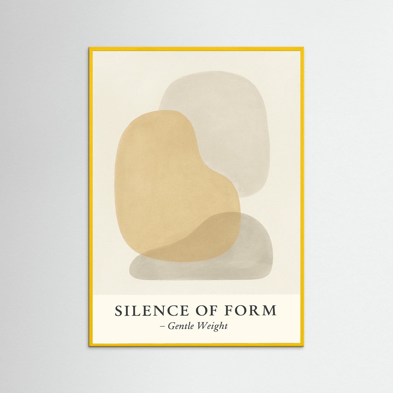 Yellow Wood Silence of form