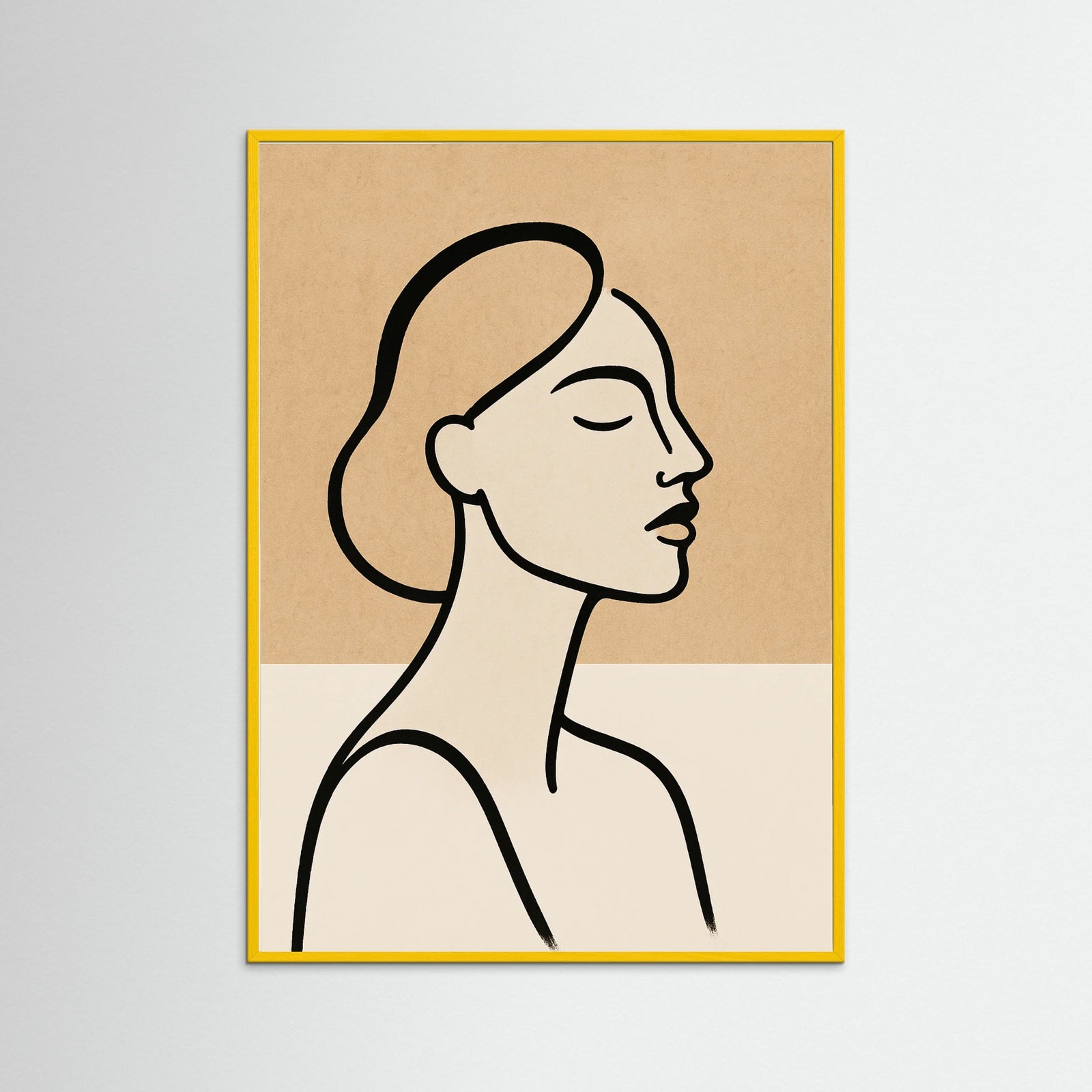 Yellow Wood Silhouette Blooms