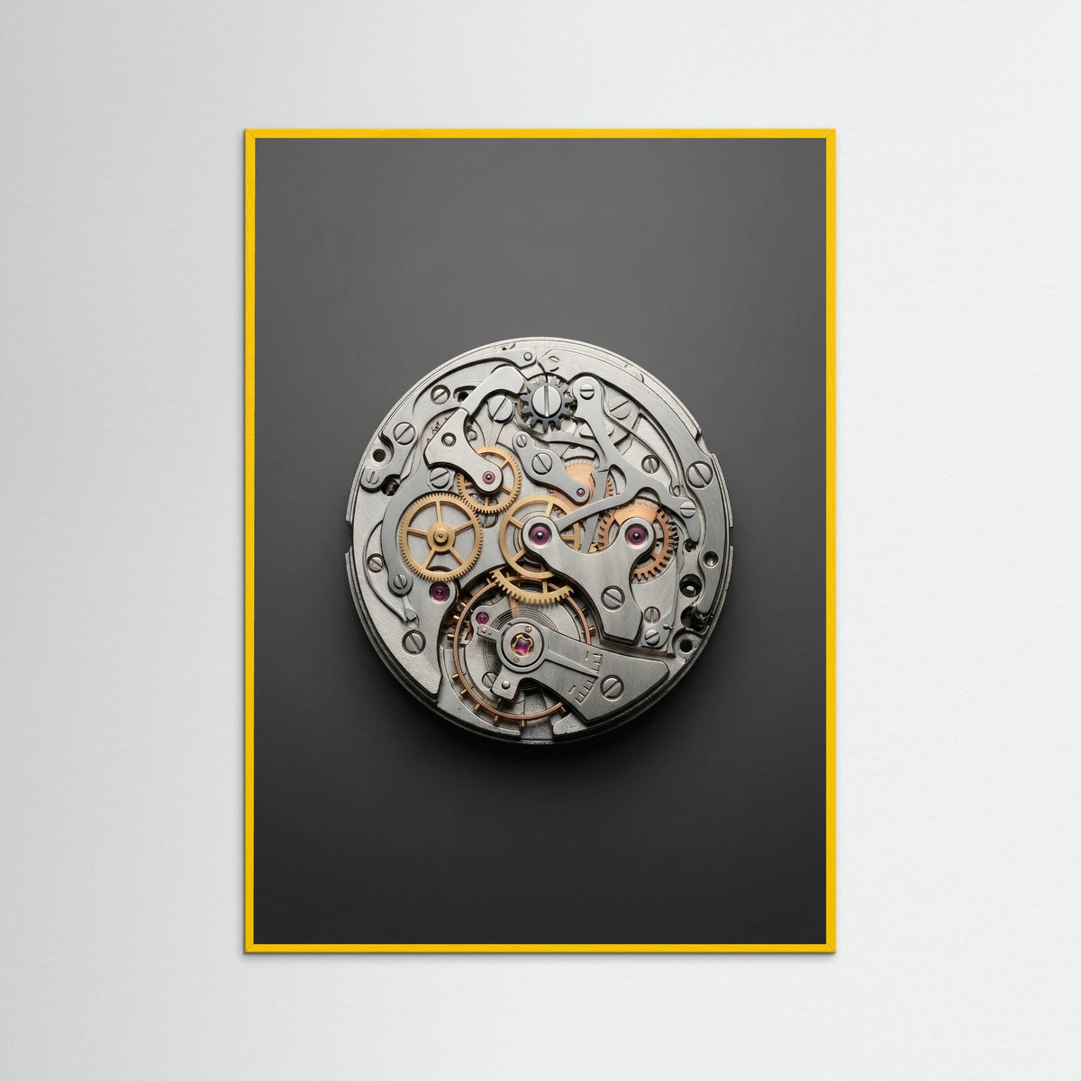 Yellow Wood Silver Icon Overhead