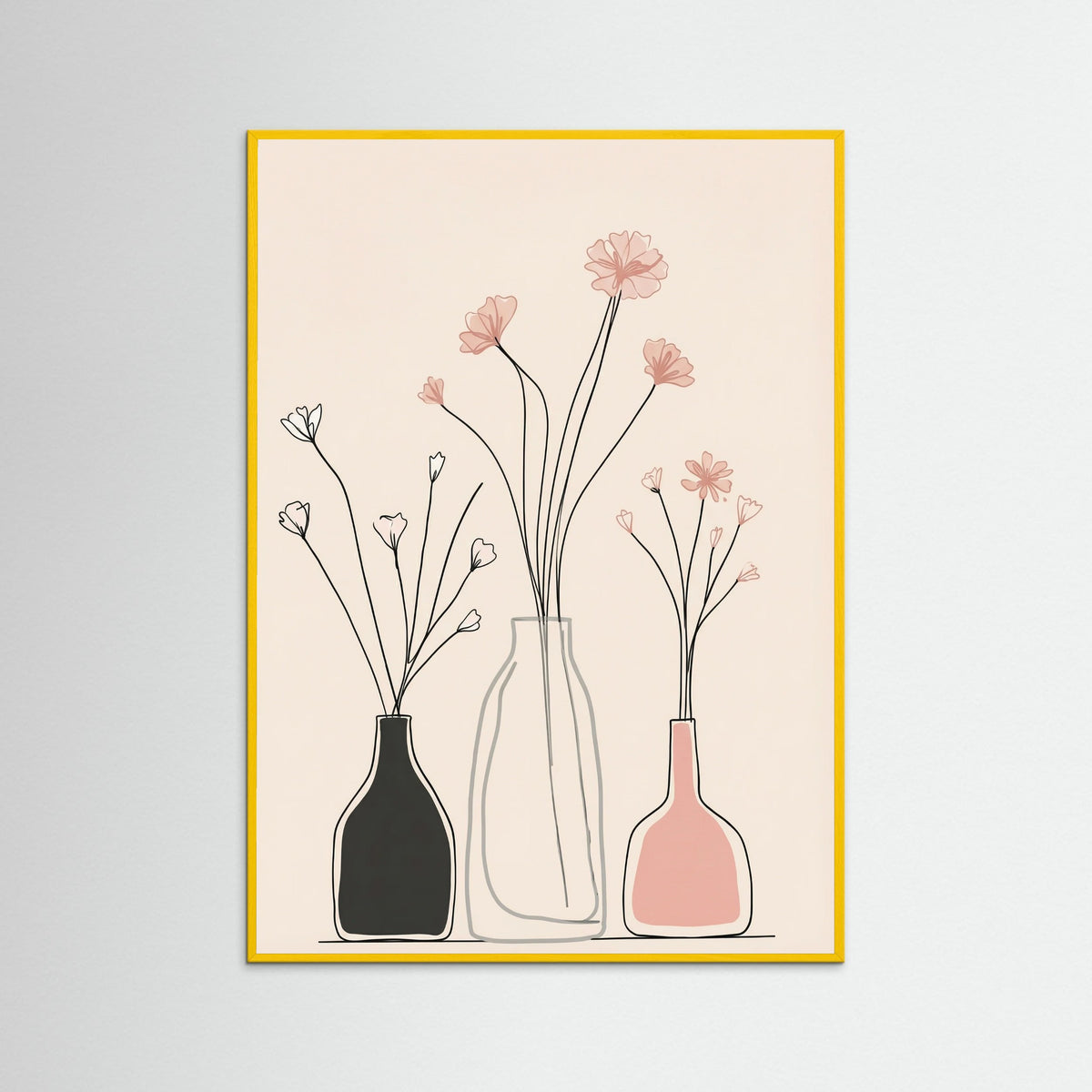 Yellow Wood Soft Floral Arrangement