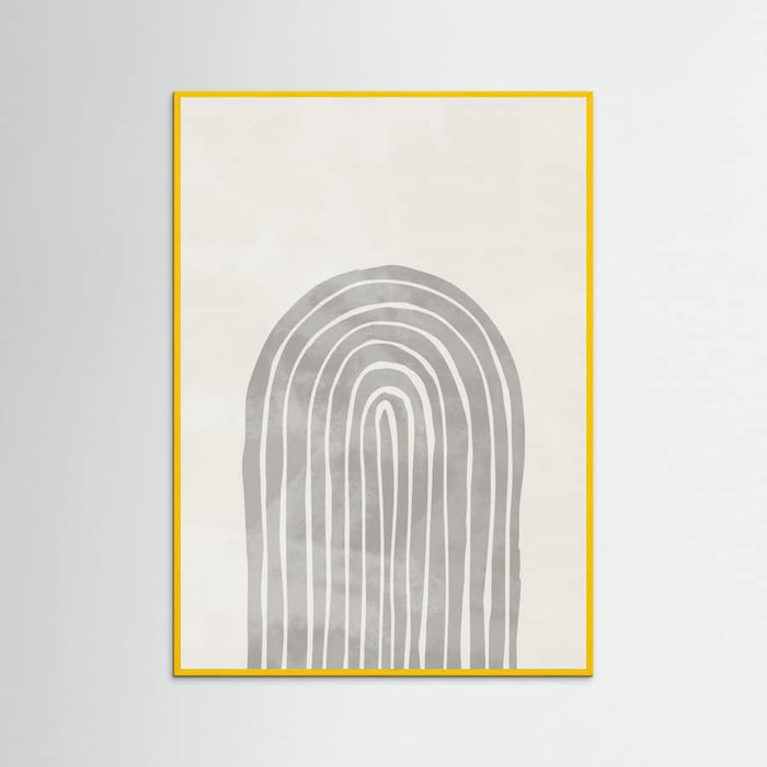 Soft Gray Rainbow Arch Poster – plakat og kunsttryk