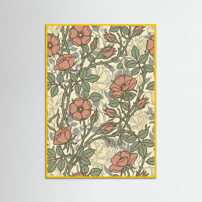 Yellow Wood Soft Sunflower Pattern