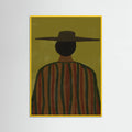 Southwester Man with Hat Poster – plakat og kunsttryk