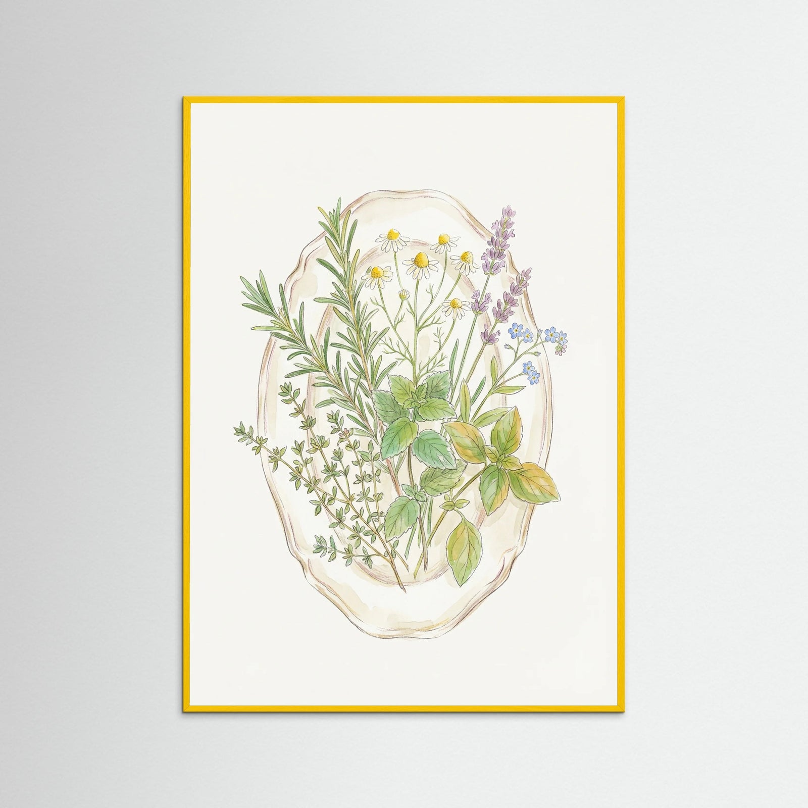 Yellow Wood Spring Bloom Vase