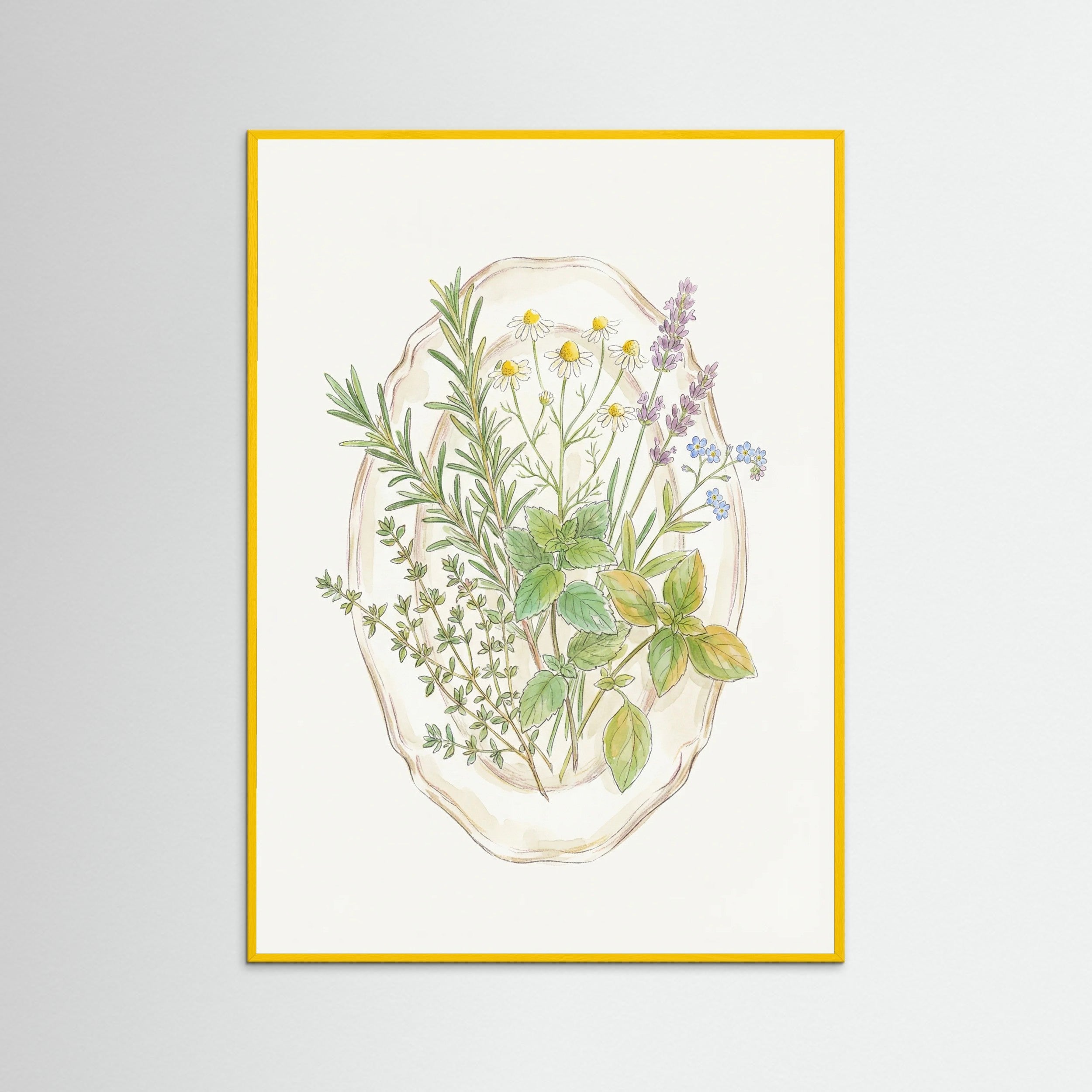 Yellow Wood Spring Bloom Vase