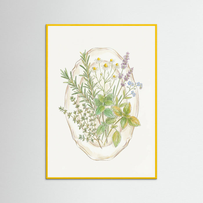 Yellow Wood Spring Bloom Vase
