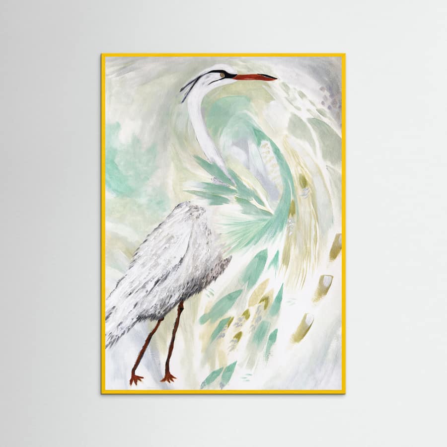 Spring Egret Poster – poster och konsttryck