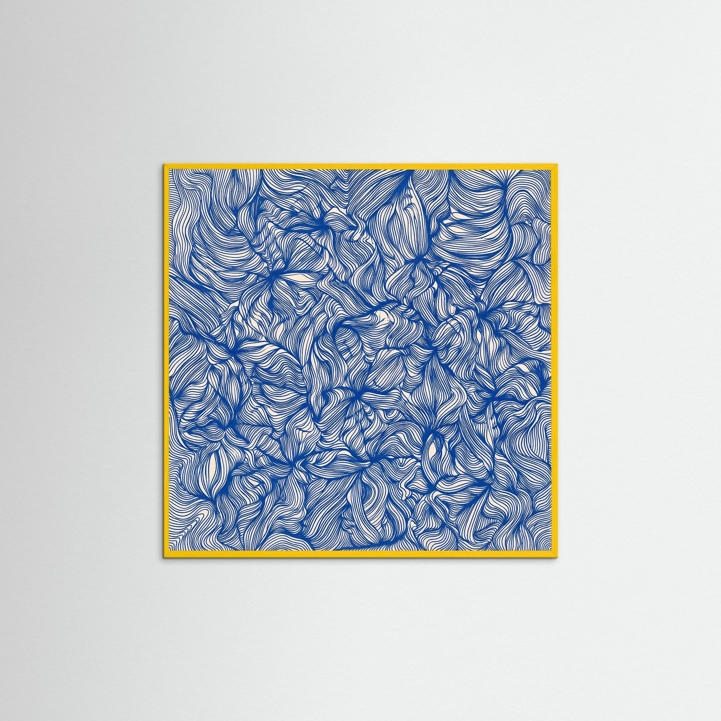 Yellow Wood Square Azure Currents