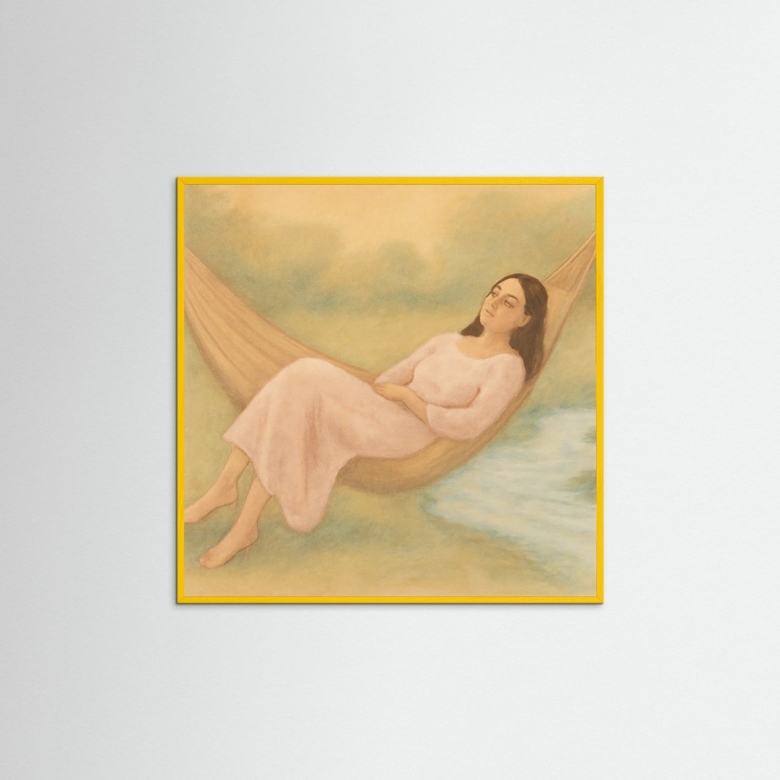 Yellow Wood Square Blissful Dream