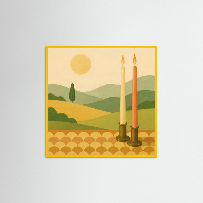 Yellow Wood Square Blooming Huescape