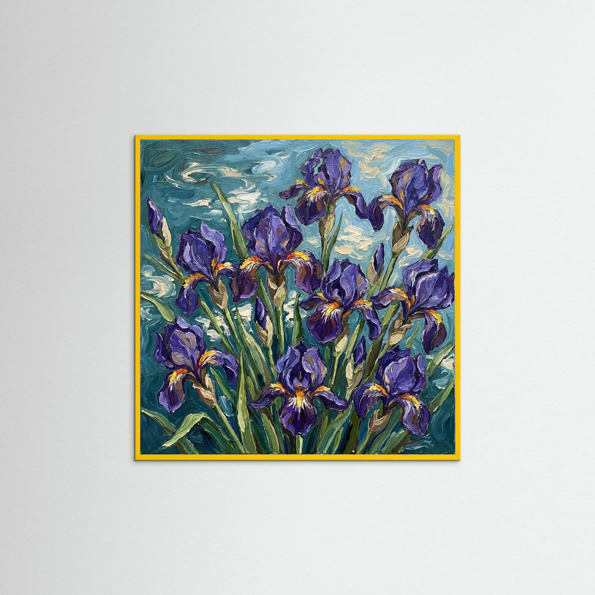 Yellow Wood Square Blooming Serenity