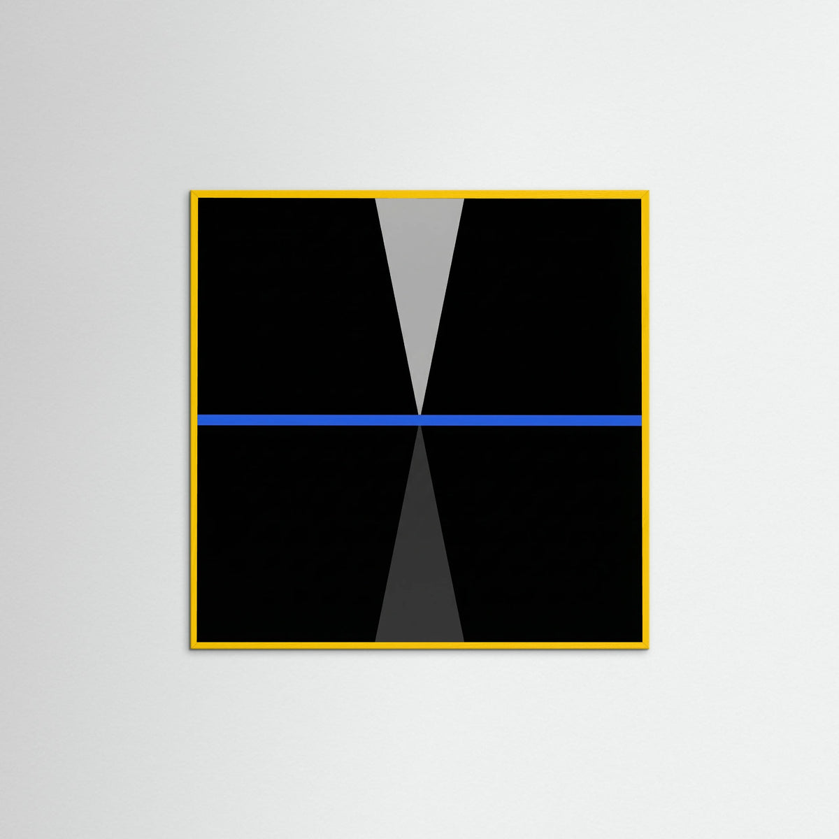 Yellow Wood Square Blue Aperture