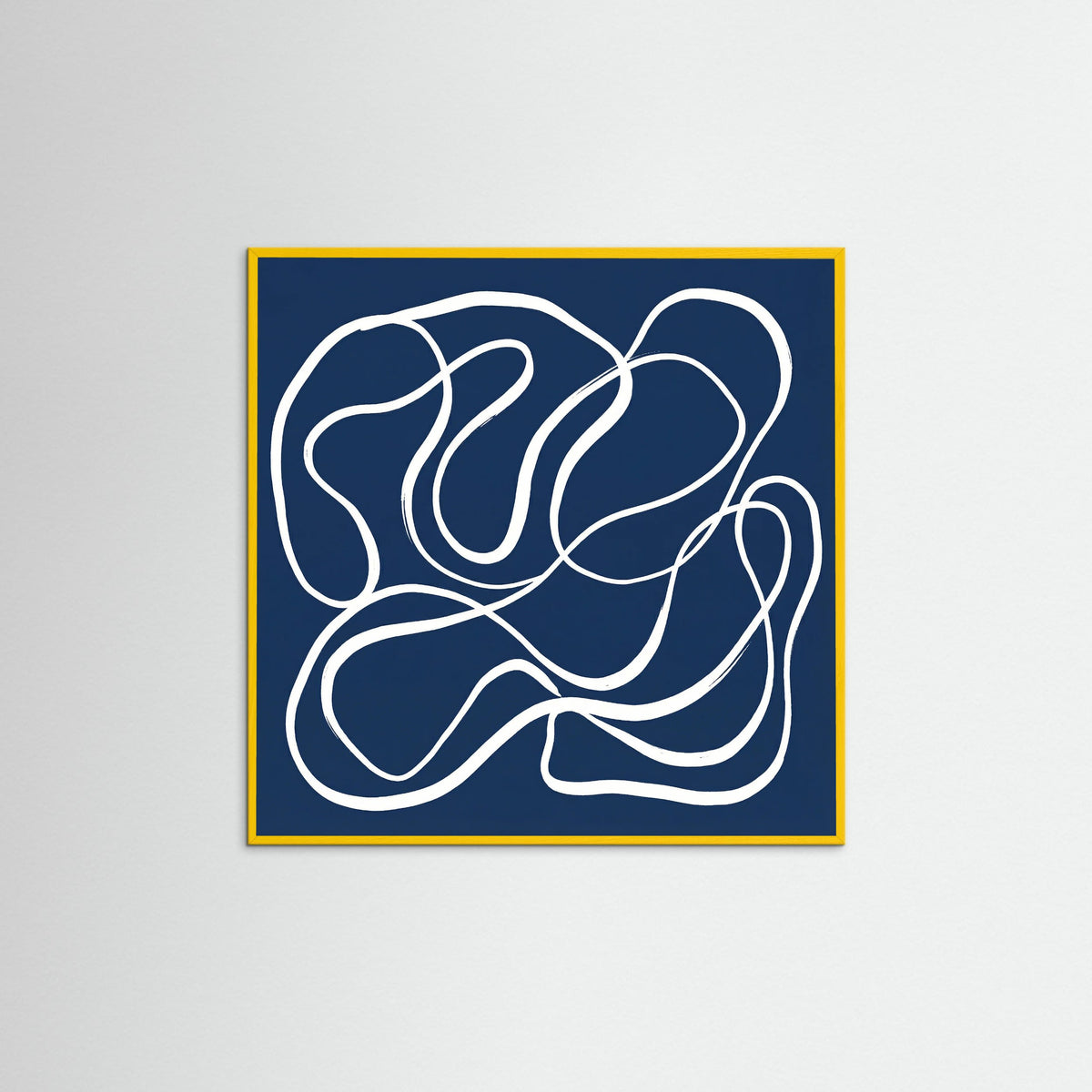 Yellow Wood Square Blue Enclosure