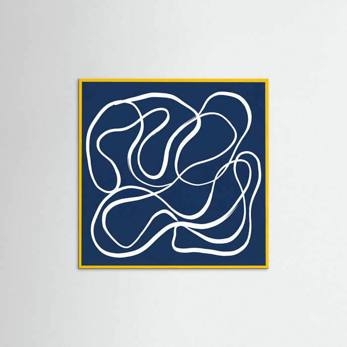 Yellow Wood Square Blue Enclosure