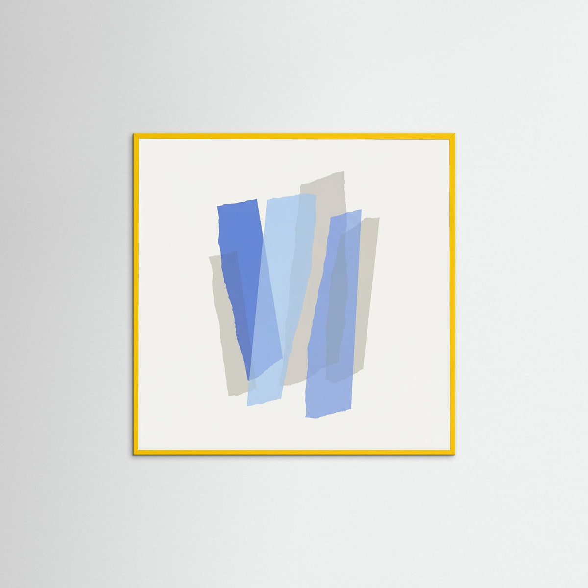 Yellow Wood Square Blue Intersections