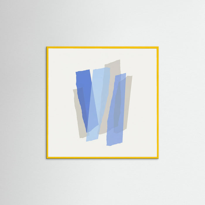 Yellow Wood Square Blue Intersections