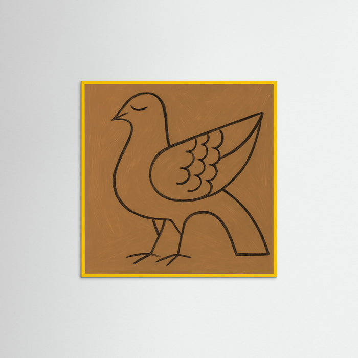 Yellow Wood Square Contour Poetry