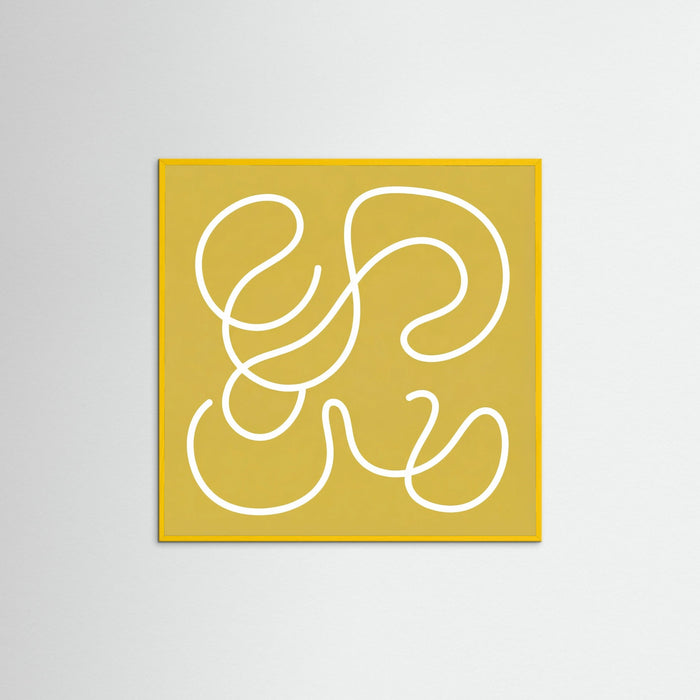 Yellow Wood Square Curved Form